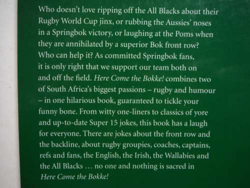 Here Come the Bokke! : The Funniest South African Rugby Joke Book Ever