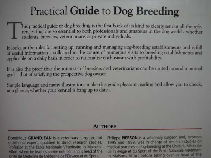 Practical Guide to Dog Breeding - Softcover - Dominique Grandjean