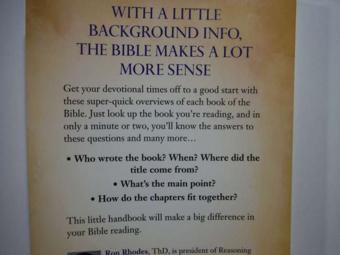Bite-Size Bible Handbook : A Lot of Info in a Little Book - Paperback - Ron Rhodes
