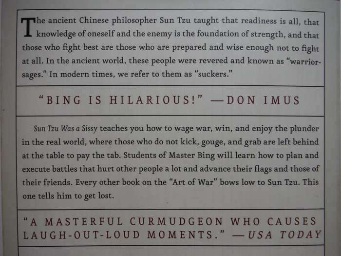Sun Tzu Was a Sissy - Paperback - Stanley Bing