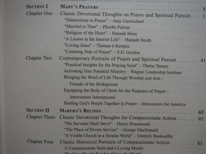 Mary`s Prayers and Martha`s Recipes : How to Choose God and Serve Man - Hardcover - Tommy Tenney