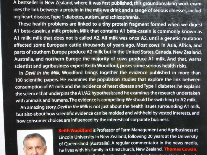 Devil in the Milk : Illness, Health, and the Politics of A1 and A2 Milk - Paperback - Keith Woodford