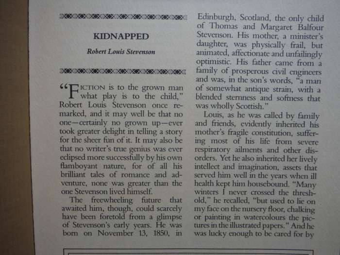 Kidnapped - Hardcover - Robert Louis Stevenson - Reader`s Digest