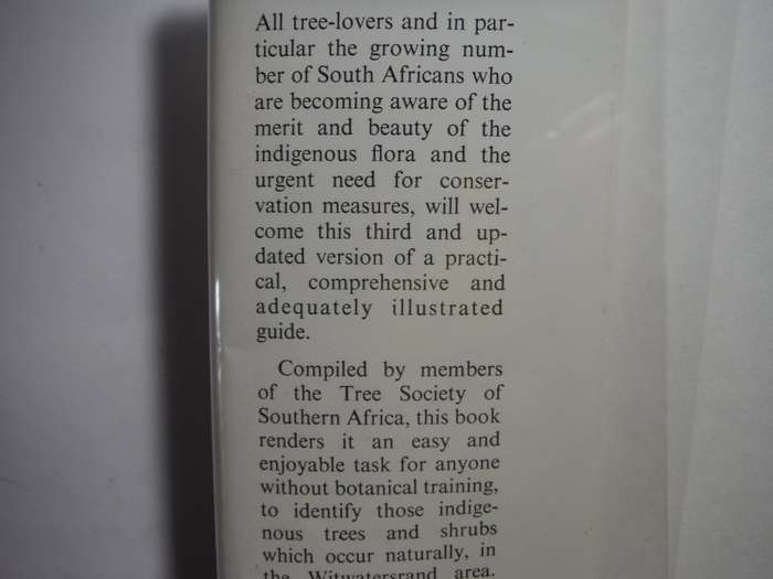 Trees and Shrubs of the Witwatersrand - Hardcover - Third Edition 1974