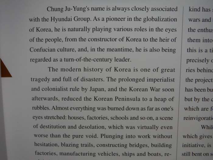 Pictorial Biography of Chung Ju-Yung : The Road to Hyundai - Hardcover