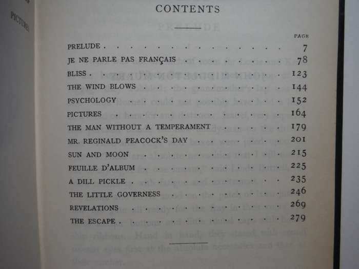 Bliss and Other Stories - Hardcover - Katherine Mansfield - The Great Writers Library