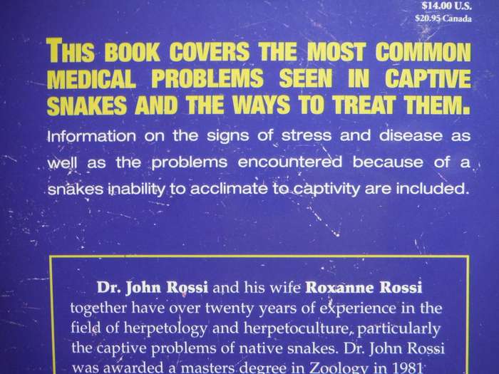 What`s Wrong with My Snake? - Softcover - John Rossi D.V.M., M.A.