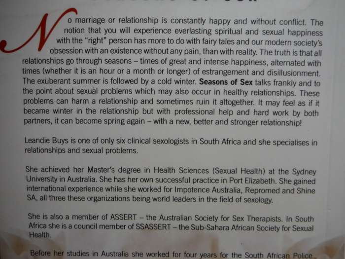 Seasons of Sex : What is Normal? - Paperback - Leandie Buys