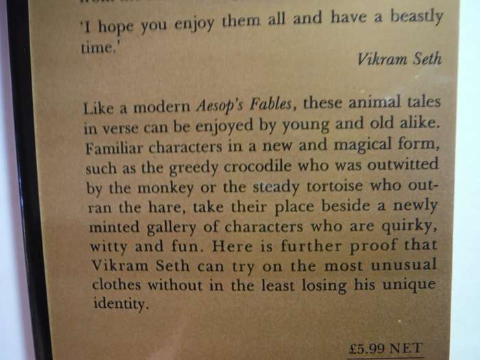 Beastly Tales From Here and There - Hardcover - Vikram Seth