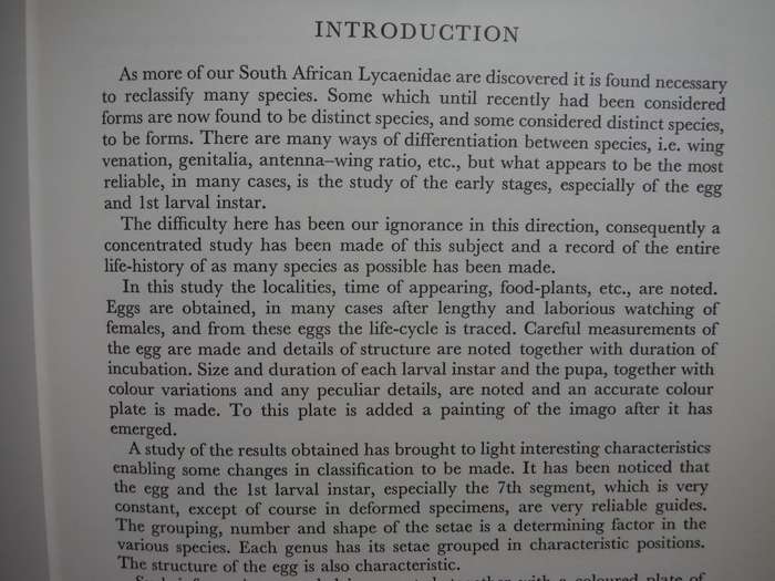 Life Histories of the South African Lycaenid Butterflies - Hardcover - Gowan C. Clark - 1971