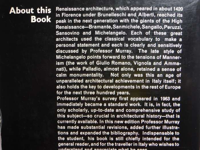 The Architecture of the Italian Renaissance - Paperback - Peter Murray