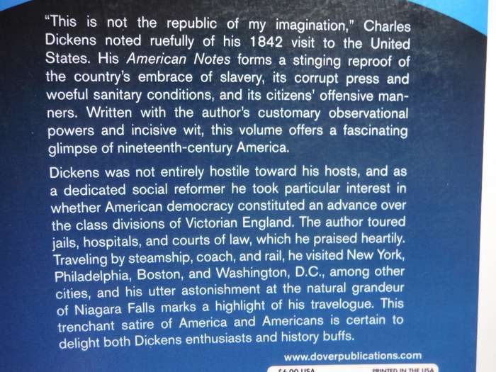 American Notes - Paperback - Charles Dickens