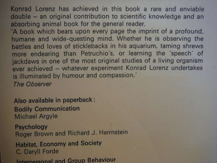 King Solomon's Ring - Paperback - Konrad Lorenz