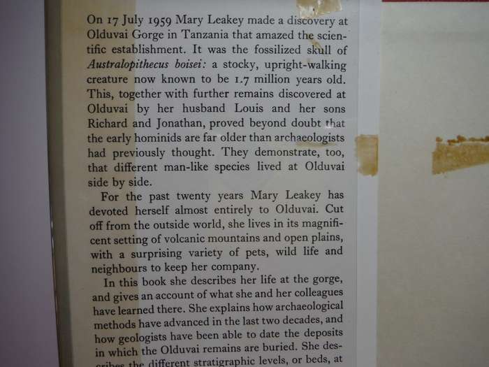 Olduvai Gorge : My Search for Early Man - Hardcover - Mary Leakey - 1979