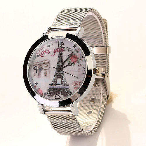 --***Womens Watch Silver Mesh Belt Watch Classic Quartz Stainless Steel Wrist Watch !!