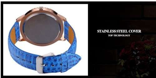 --***LADIES **AUSTRIAN CRYSTAL ENCRUSTED ~Gogoey 051~WHITE & ROSE GOLD  QUARTZ  Watch  -