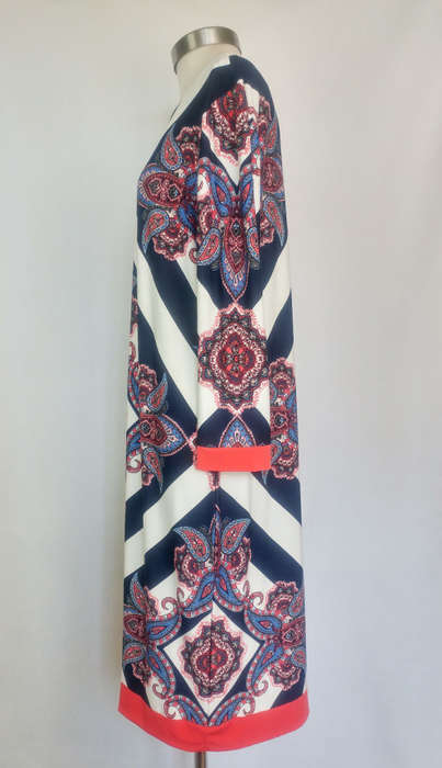 WALLIS (UK) Patterned Stretch Dress - Size XL