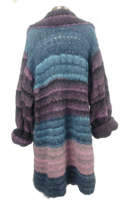 Purple and Blues Handknit - Size XL -XXXL