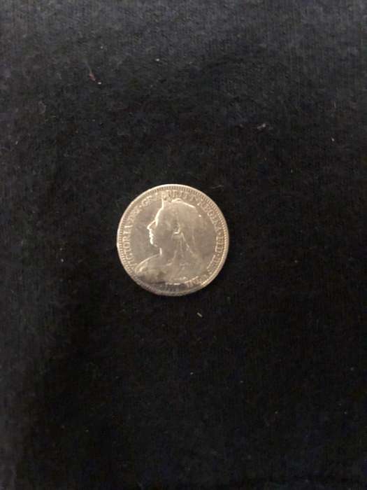 ANTIQUE 1894 GREAT BRITAIN SILVER SIXPENCE