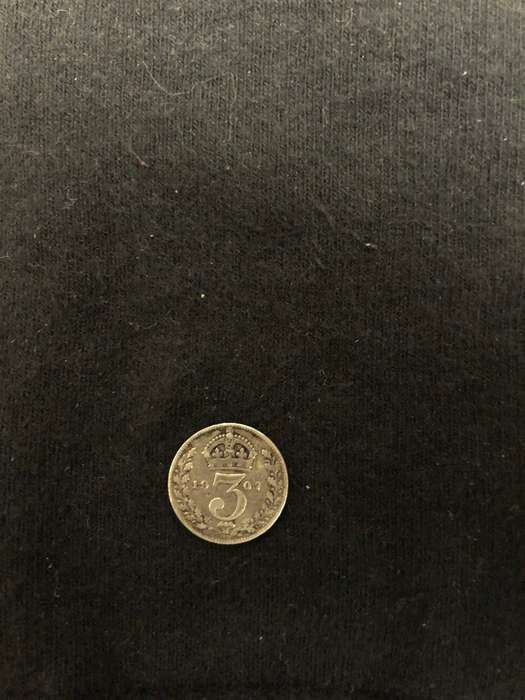 GREAT BRITAIN 1907 SILVER THREEPENCE