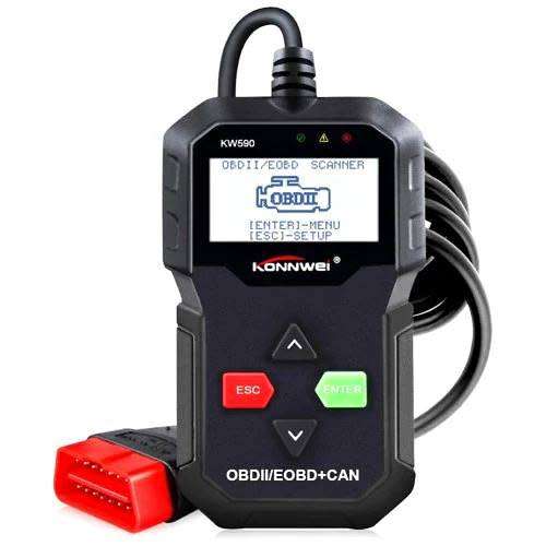 KW590 OBDII / EOBD Scanner CAN Diagnostic Scan Tool