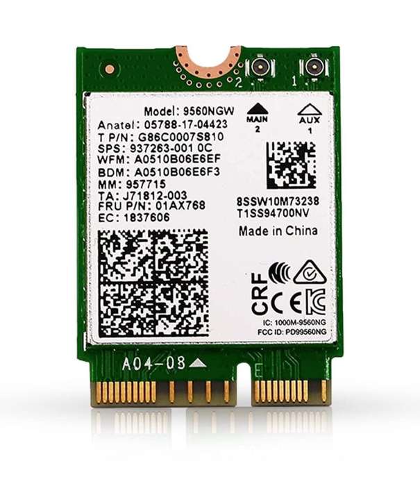 Laptop Upgrade Card Wireless-AC 9560 802.11ac Bluetooth 5 M.2 WiFi MU-MIMO