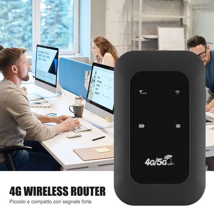 4G/5G Portable Mobile Hotspot Router, 2100mAh Battery, Plug and Play, Suitable for Travel