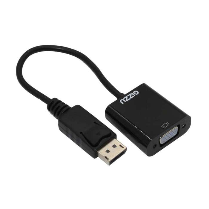 Gizzu DisplayPort to VGA Adapter Black