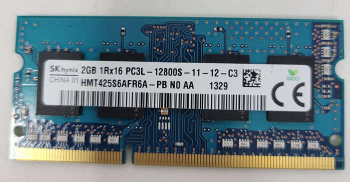 SK Hynix 2GB PC3L-12800S DDR3-1333MHz Laptop Memory HMT425S6AFR6A-PB N0 AA