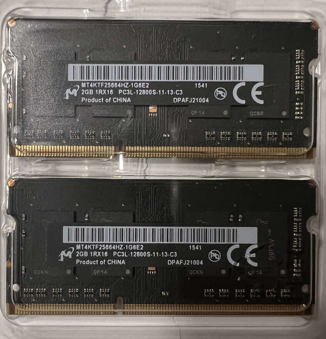 Micron 2GB DDR3 RAM PC3L-12800S SO-DIMM