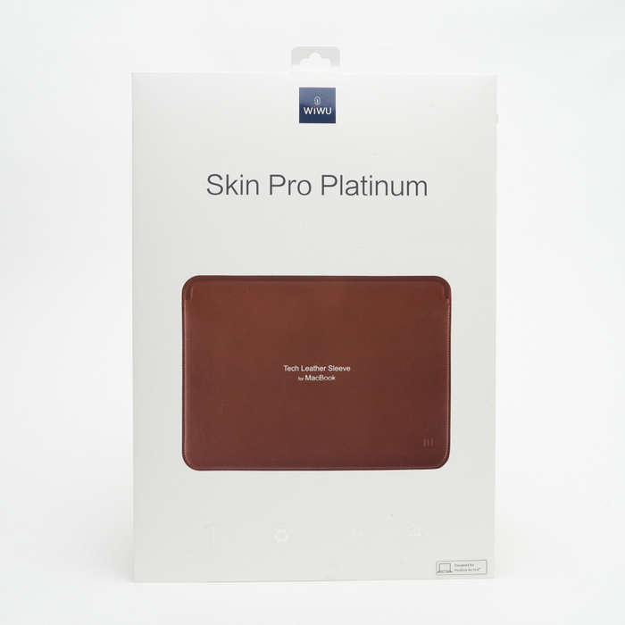 WIWU Skin Pro 12-Inch PU Leather Protection Sleeve for MacBook