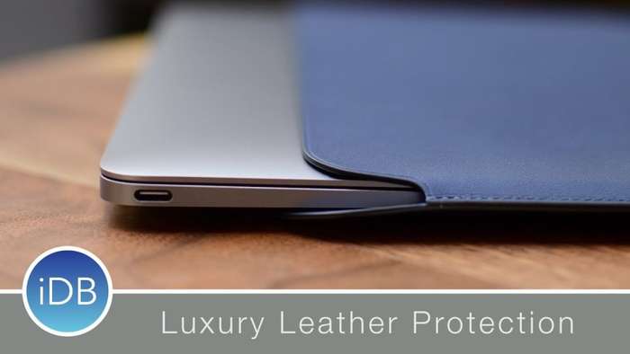 WIWU Skin Pro 12-Inch PU Leather Protection Sleeve for MacBook