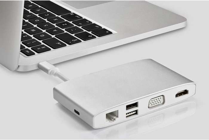 QDOS PowerLink Grand 8 in 1 USB-C Hub (Space Grey)