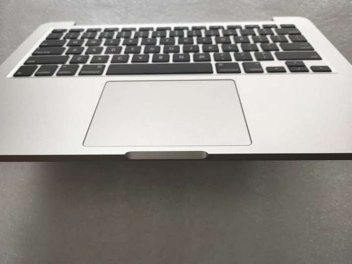 A1502 2015 MacBook Pro Upper Case Palmrest Keyboard Trackpad Assembly (Part 661-02361)  Grade A