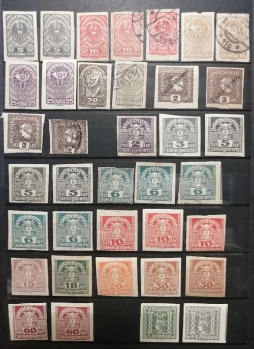 Austria Imperforate Selection
