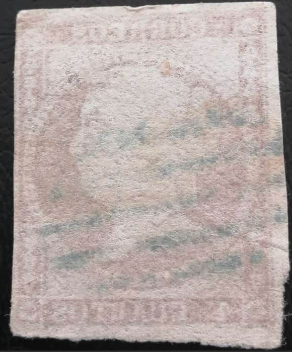 Spain 1856 Queen Isabell II - Blue Postmark
