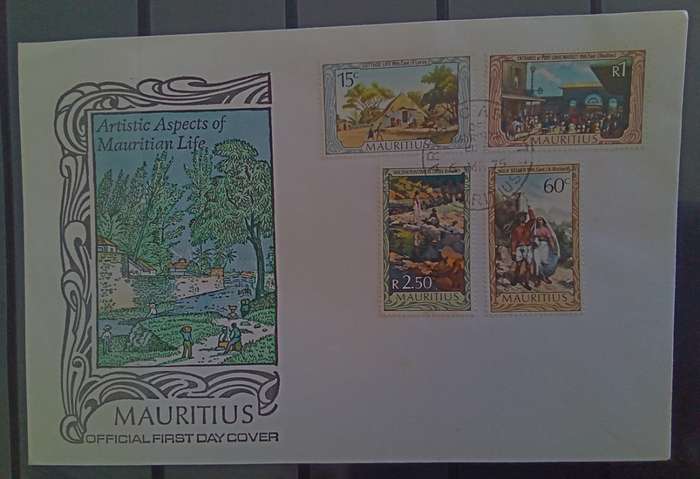 Mauritius FDC - Artistic Aspect of Mauritian Life 1975