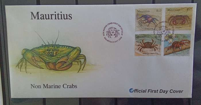 Mauritius FDC - Crustaceans 2006