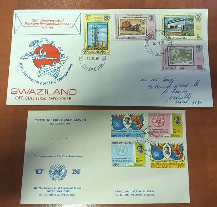 SWAZILAND 2 FDC's