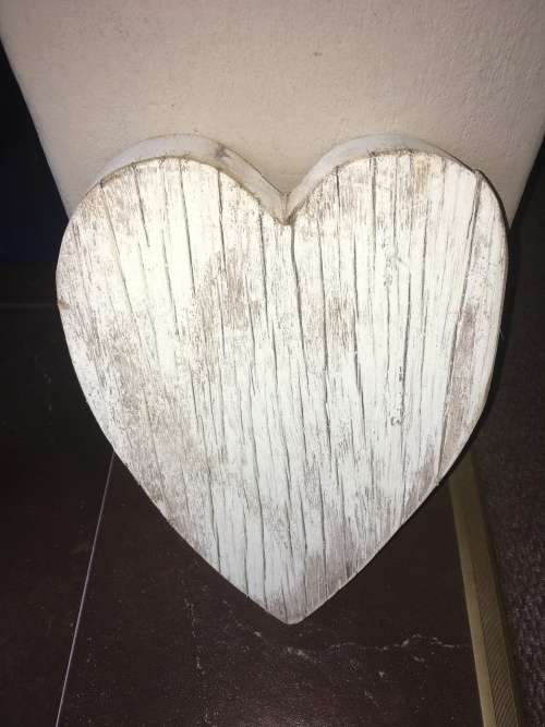 Large Solid Wooden Heart - Beautiful!!!