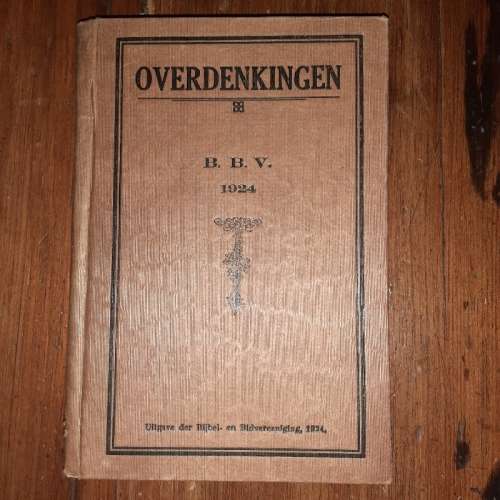 Overdenkingen 1924 - Ds. A.J. van Wyk