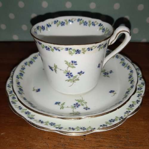 Ye Olde English Grosvenor China - Jackson & Gosling Longton - England - Trio