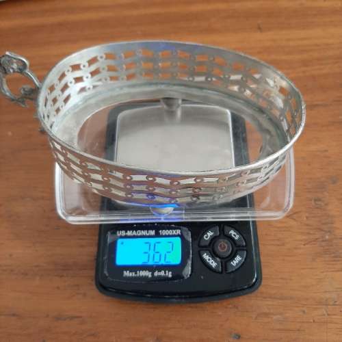 Hallmarked Silver Dish Stand - Inside Dish missing - See pictures