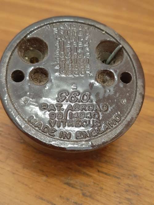 Vintage Original Bakelite and Porcelain Switch