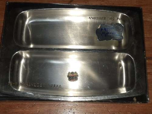 Vintage Large Eetrite Stainless Steel Serving Dish - Never Used!!