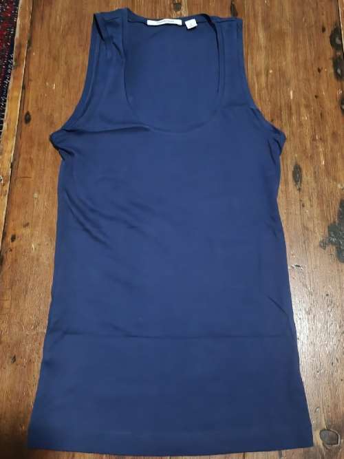 Blue Country Road top - Size S - 100% Cotton