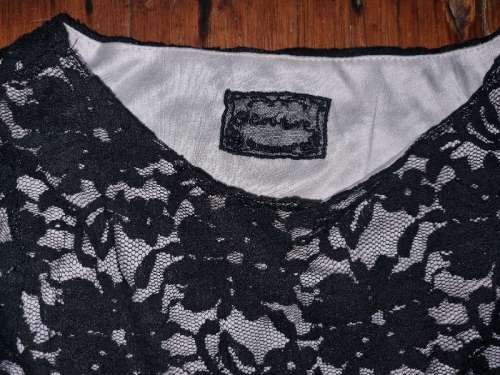 Beautiful Black Lace Dress by G-Couture - Size 34