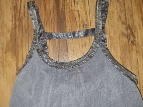 Beautiful Seventy Three Grey Top with back detail - Size M