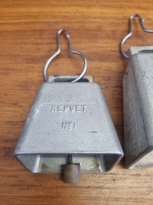2 x Vintage Cowbells