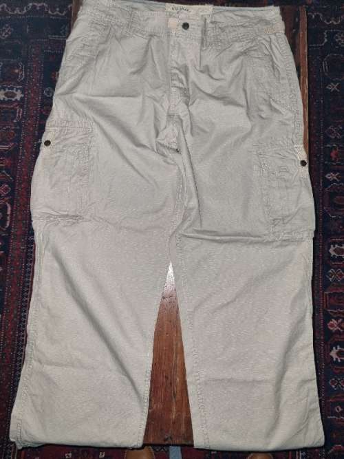 Old Khaki Cargo Pants - Size 38